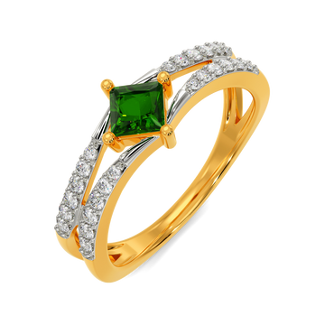 Green At Heart Diamond Rings