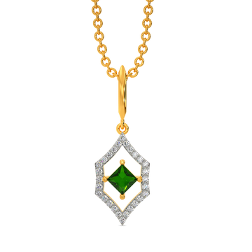 Green At Heart Diamond Pendants