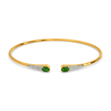 Green Zen Diamond Bangles