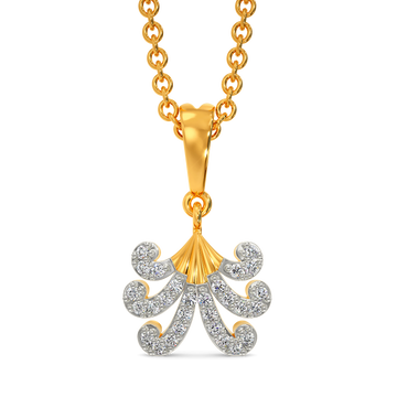 Touch of Baroque Diamond Pendants