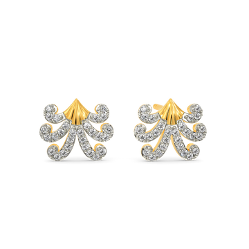 Touch of Baroque Diamond Earrings