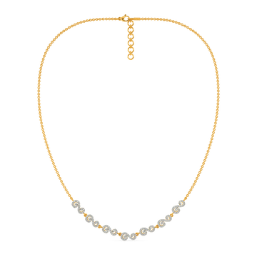 Swirling Elegance Diamond Necklaces
