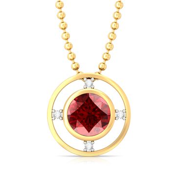 Gorgeous in Garnet Diamond Pendants