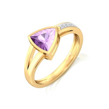 Deep Purple Diamond Rings