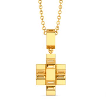 Tetris Tribe Gold Pendants