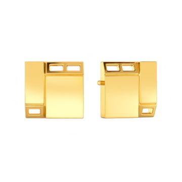 Check It Casual Gold Earrings