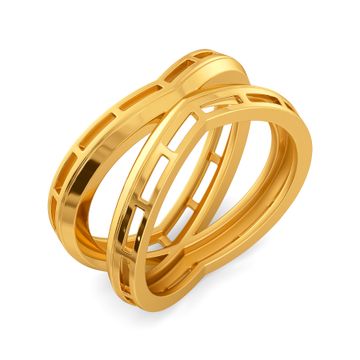 Polygon Play Gold Rings