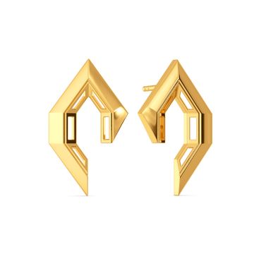 Angle the Tude Gold Earrings
