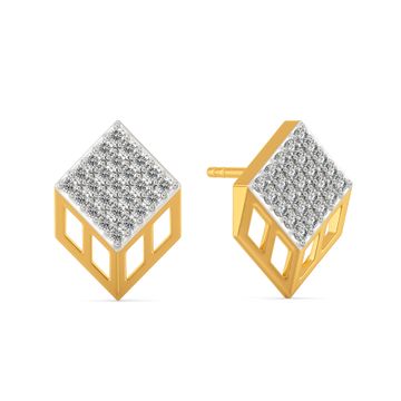 Dice Décor Diamond Earrings