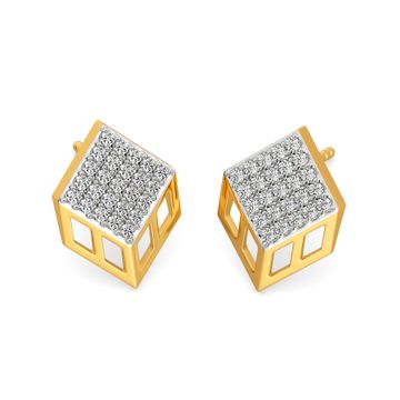 Dice Décor Diamond Earrings