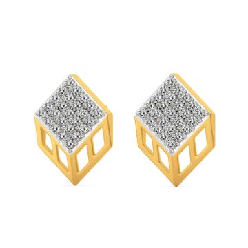 Dice Décor Diamond Earrings