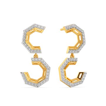 Mystic Symmetric Diamond Earrings