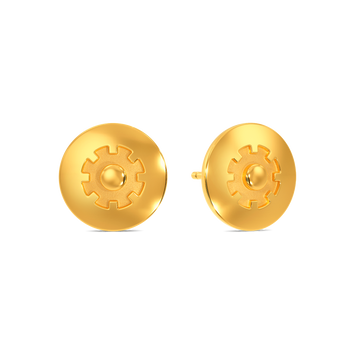 Enigma Sparkle Gold Earrings