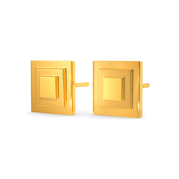Defying Norms Gold Earrings