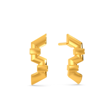 Fluid Fusion Gold Earrings