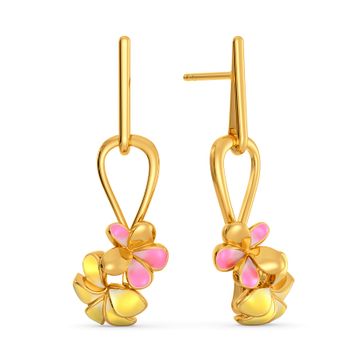 Frangipani Gold Earrings