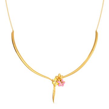 Frangipani Gold Necklaces