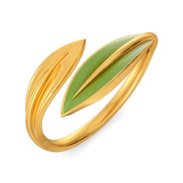 Tropical Cool Gold Rings