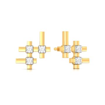 Gaga Over Gingham Diamond Earrings