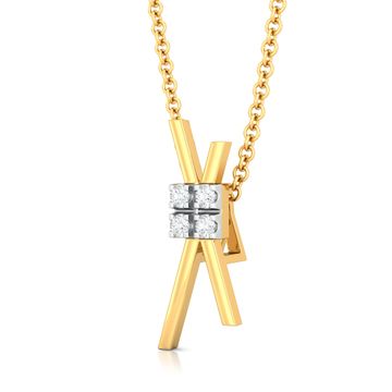 Criss-Cross Cool Diamond Pendants