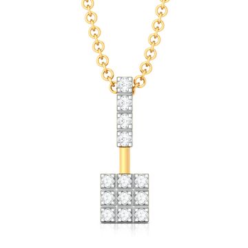 The Gingham Waltz Diamond Pendants