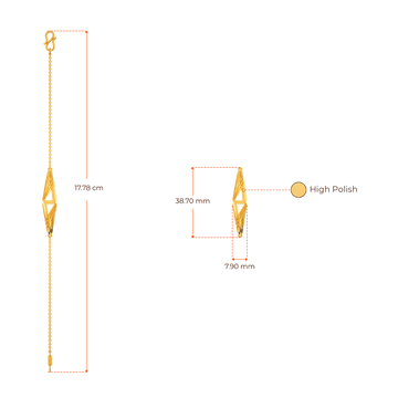 Break The Rules Gold Bracelets