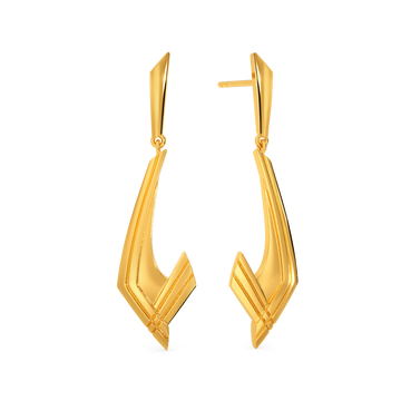 School Spirit Gold Earrings