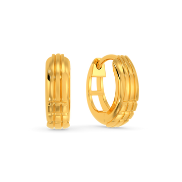 Buy Simple Gold Earrings Design Online in India 2022  Kasturi Diamond