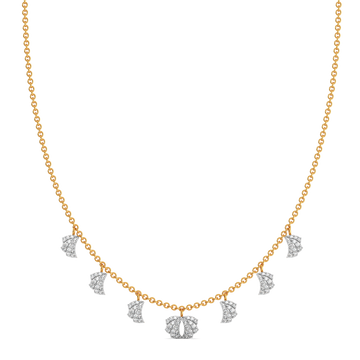 Ethereal Fold Diamond Necklaces