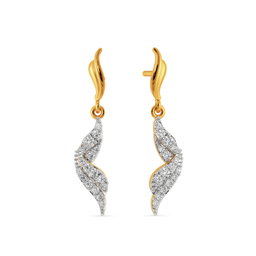 Ethereal Sweep Diamond Earrings