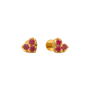 Ruby Clusters Gemstone Earrings