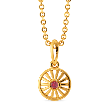 Rosé Halo Gemstone Pendants