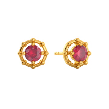 Azure Square Gemstone Earrings