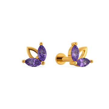 Amethyst Sparkle Gemstone Earrings