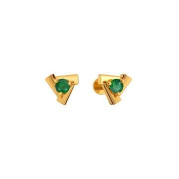 Crimson Ovalis Gemstone Earrings