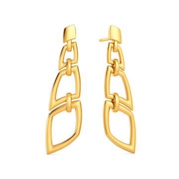Vintage Escape Gold Earrings