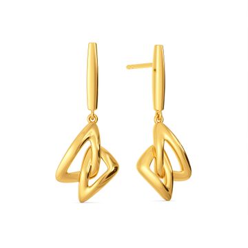 Hip as Nirvana Gold Earrings