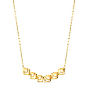 Distort the Pop Gold Necklaces