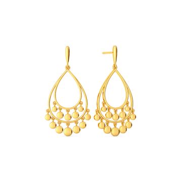 Golden Rain Gold Earrings