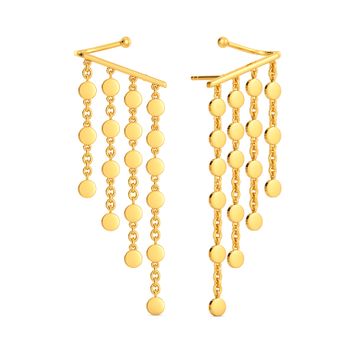 Gold Showers Gold Earrings