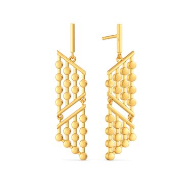 Glitter Glam Gold Earrings