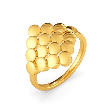 Manhattan Glitz Gold Rings