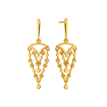 Golden Sway Gold Earrings