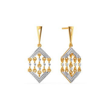 Shimmer Swing Diamond Earrings