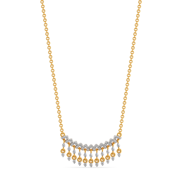 Shimmer Swing Diamond Necklaces