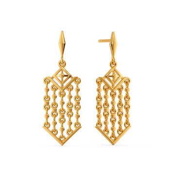 Sparkle Sway Gold Earrings