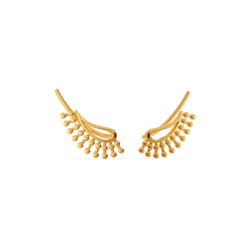 Lustre Drop Gold Earrings