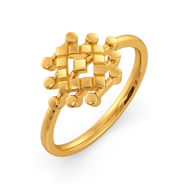Lustre Drop Gold Rings