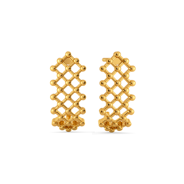 Lustre Drop Gold Earrings
