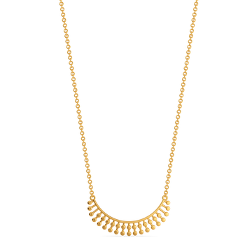 Lustre Drop Gold Necklaces